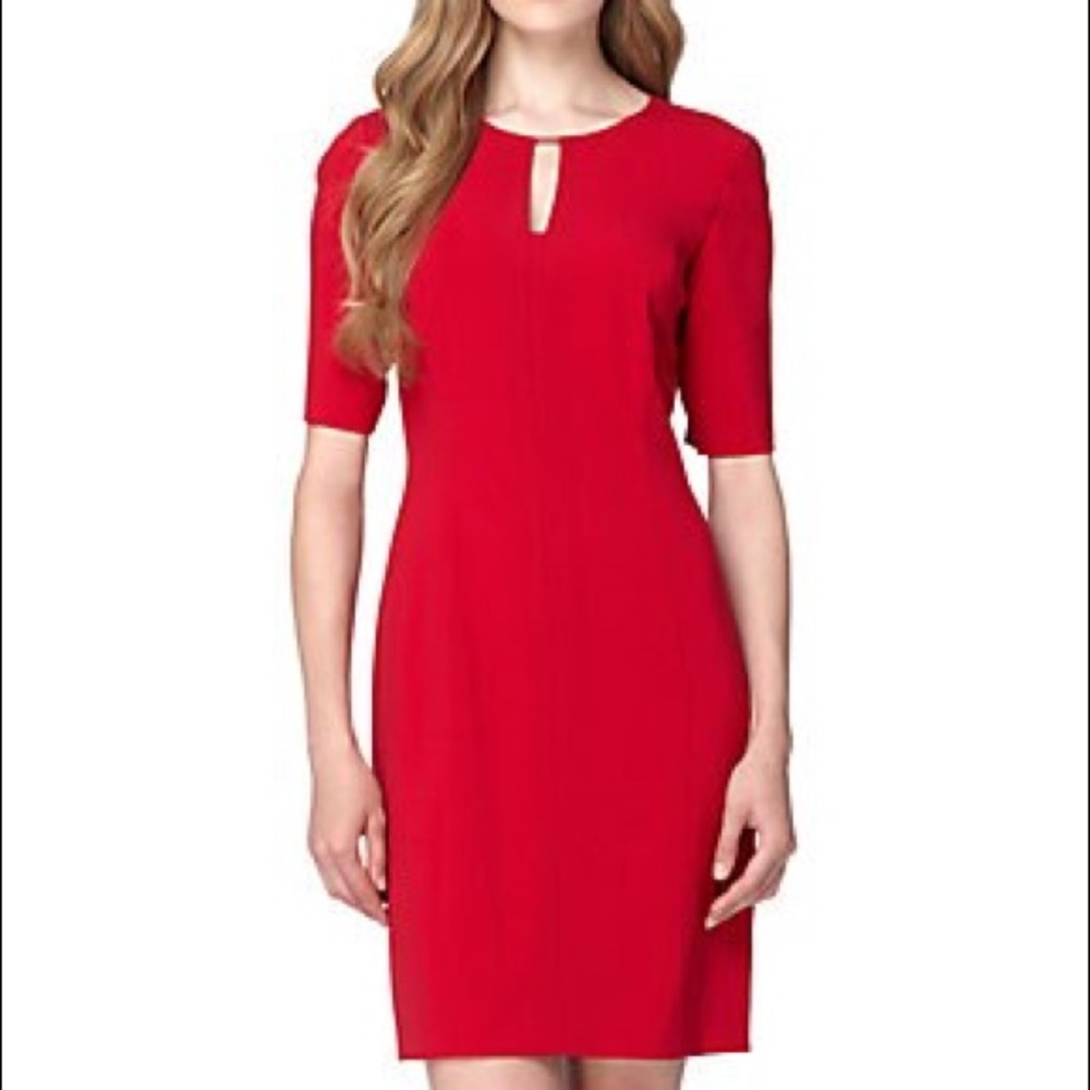 Tahari Red Sheath dress